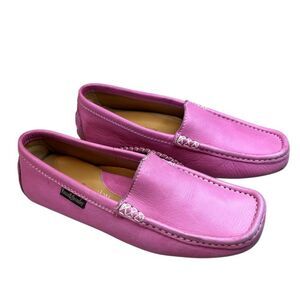 Russell & Bromley Pink Leather Loafers